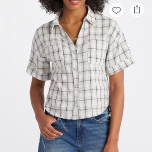 Perci Cropped Woven Top, size XL